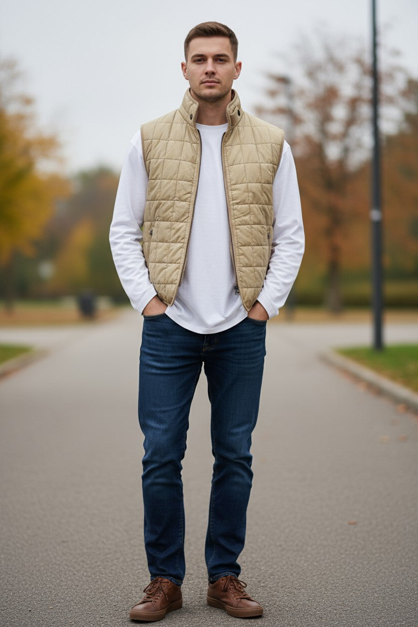 WATERVILLE THEO VEST - CREAM