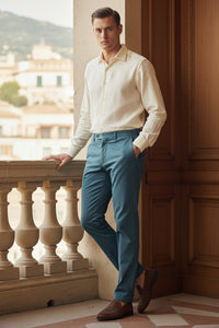 PT TORINO MEN'S SILKOCHINO TROUSER - MIDNIGHT BLUE