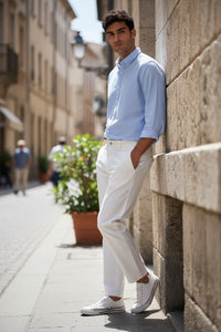 MAC MEN'S DRIVERS PANT - WHITE