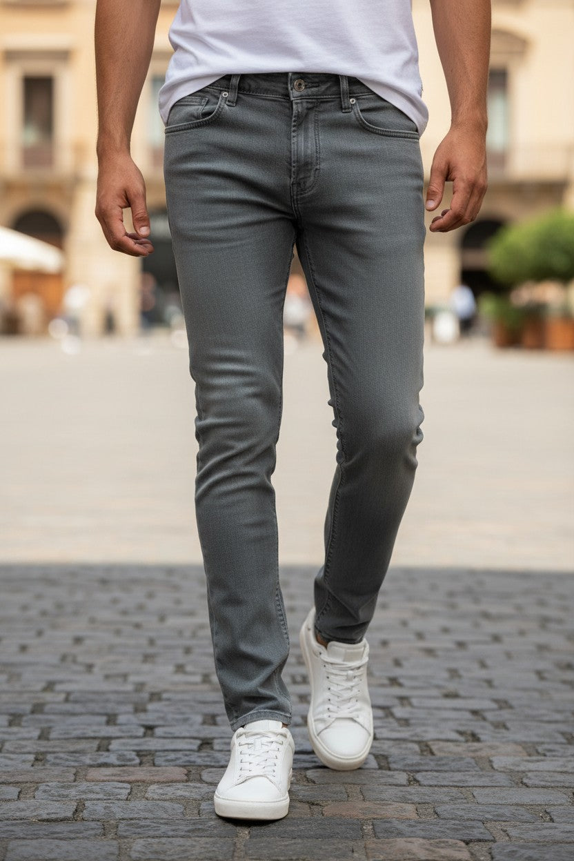 MAC MEN'S ARNE PIPE DENIMFLEXX PANT - SLATE BLUE