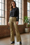 ROSSO 35 BOOTCUT TROUSERS - METALLIC GOLD
