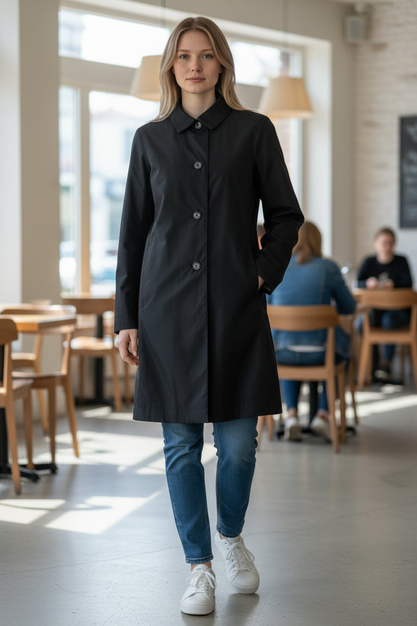 BARBOUR BABBITY REVERSIBLE SHOWERPROOF JACKET - BLACK/DRESS TARTAN