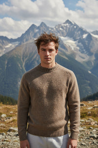 HARLEY OF SCOTLAND DONEGAL WOOL SWEATER - TORRIDON