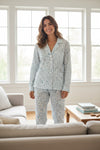 DEREK ROSE LEDBURY 58 WOMEN'S PAJAMA SET - WHITE