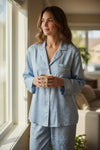 DEREK ROSE WOMEN'S PAJAMA SET - PARIS 29 BLUE