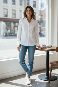 GIANGI NAPOLI WOMEN'S REBECCA PIQUE SHIRT - WHITE