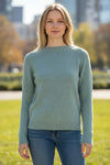 ADESI WOMEN'S CASHMERE CREW SWEATER - STARDUST