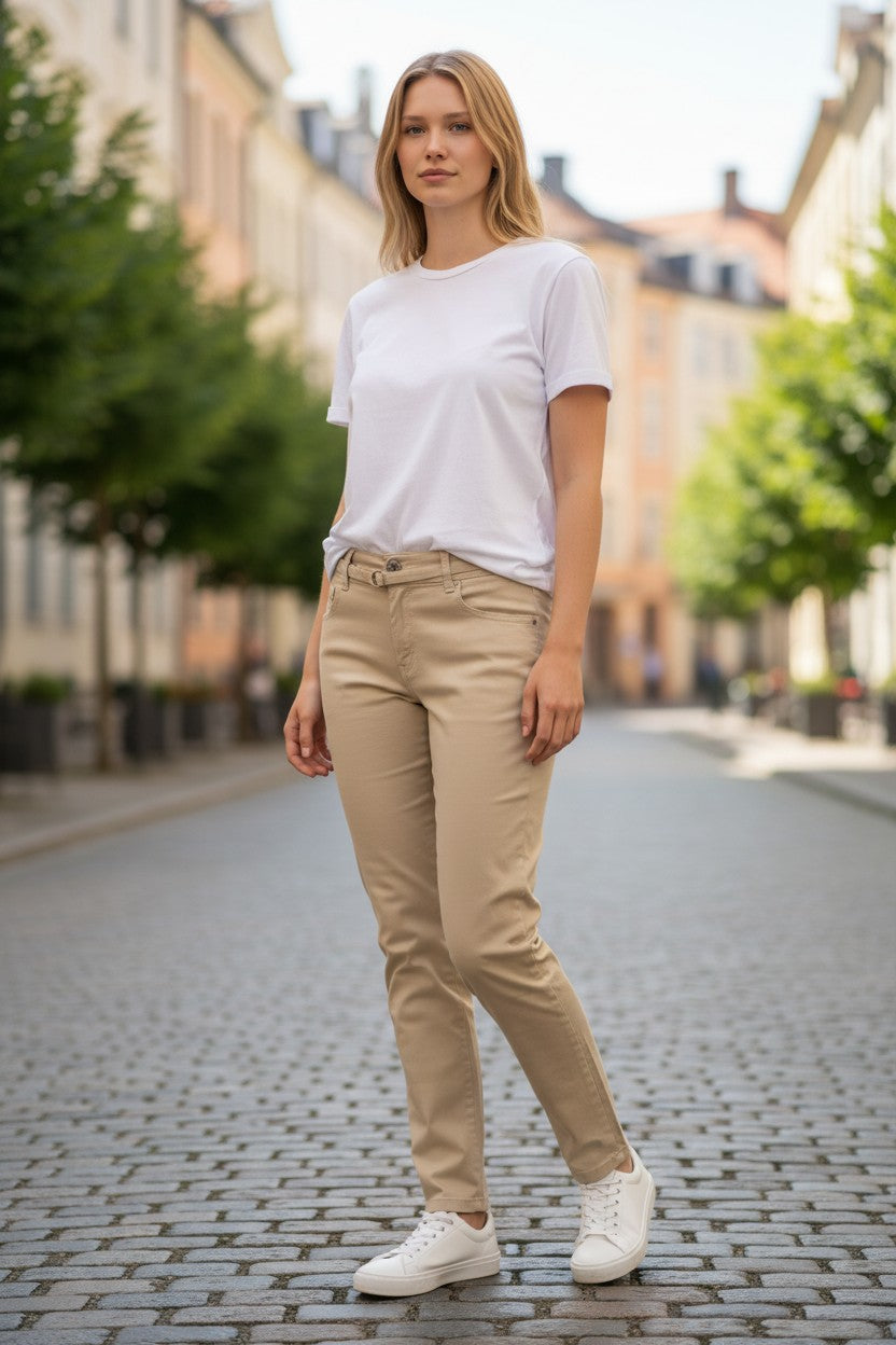 TRAMAROSSA WOMEN'S VELVET PANT - CHAMPAGNE