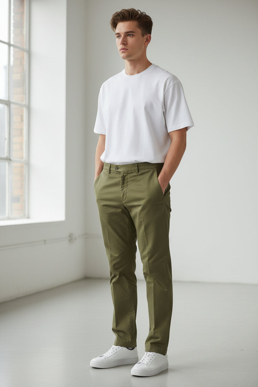 MASON'S MEN’S PANAMA PANTS - FERN GREEN