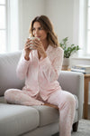 DEREK ROSE LEDBURY WOMEN'S PAJAMA SET - PINK
