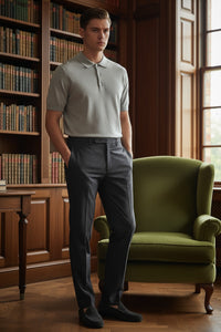 PT TORINO SUPERFINE TWILL WOOL BUSINESS TROUSER - CHARCOAL