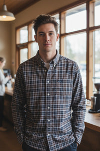 BARBOUR LANARK TAILORED MEN'S SHIRT - MIDNIGHT OAK TARTAN