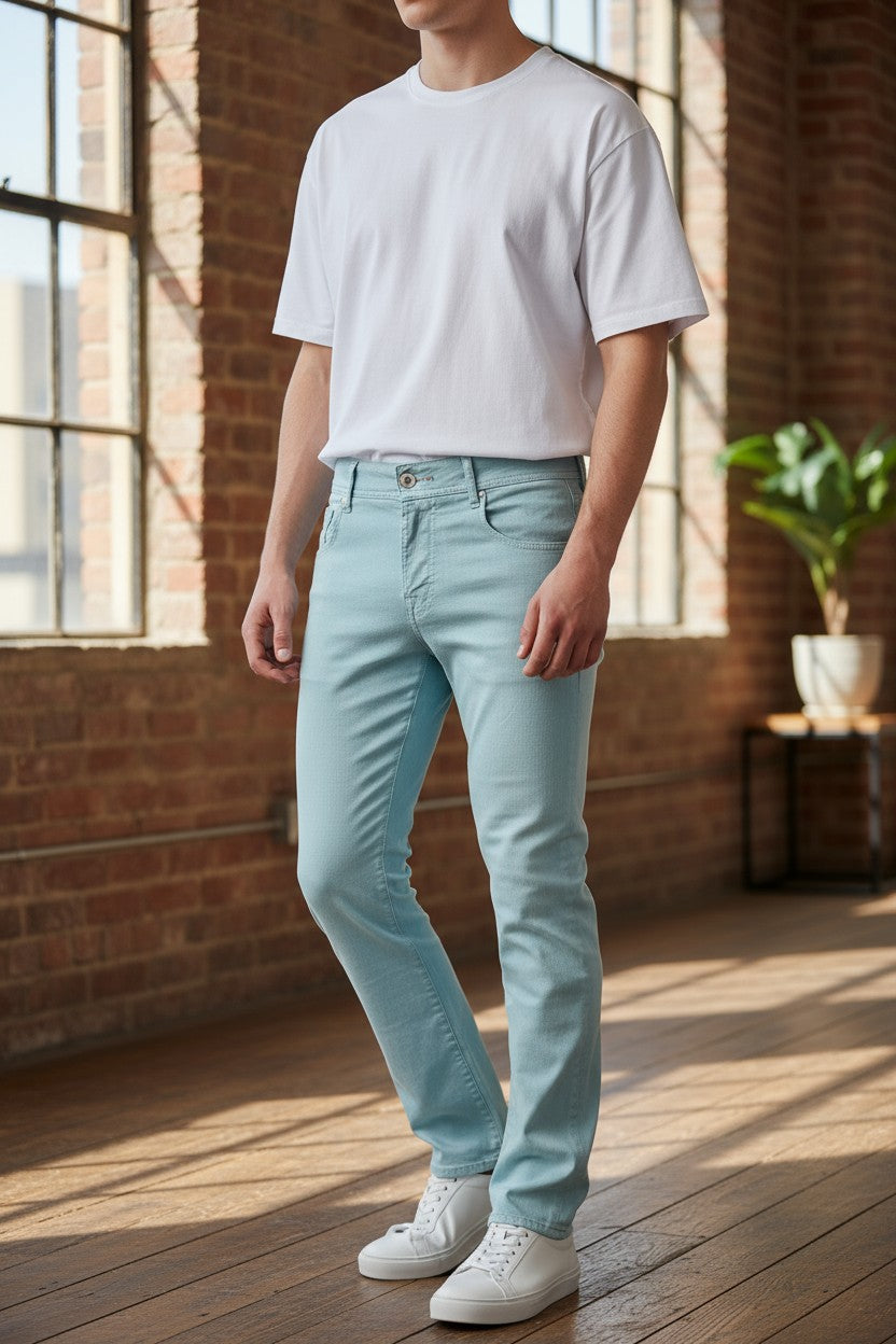 TRAMAROSSA MEN'S STRETCH JEANS - WATER