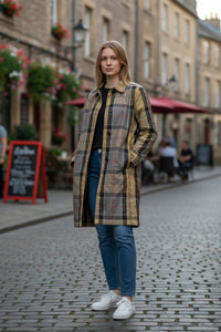 BARBOUR BABBITY REVERSIBLE SHOWERPROOF JACKET - BLACK/DRESS TARTAN