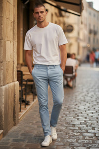 MAC MEN'S DRIVERS PANT - FOGGY LAKE