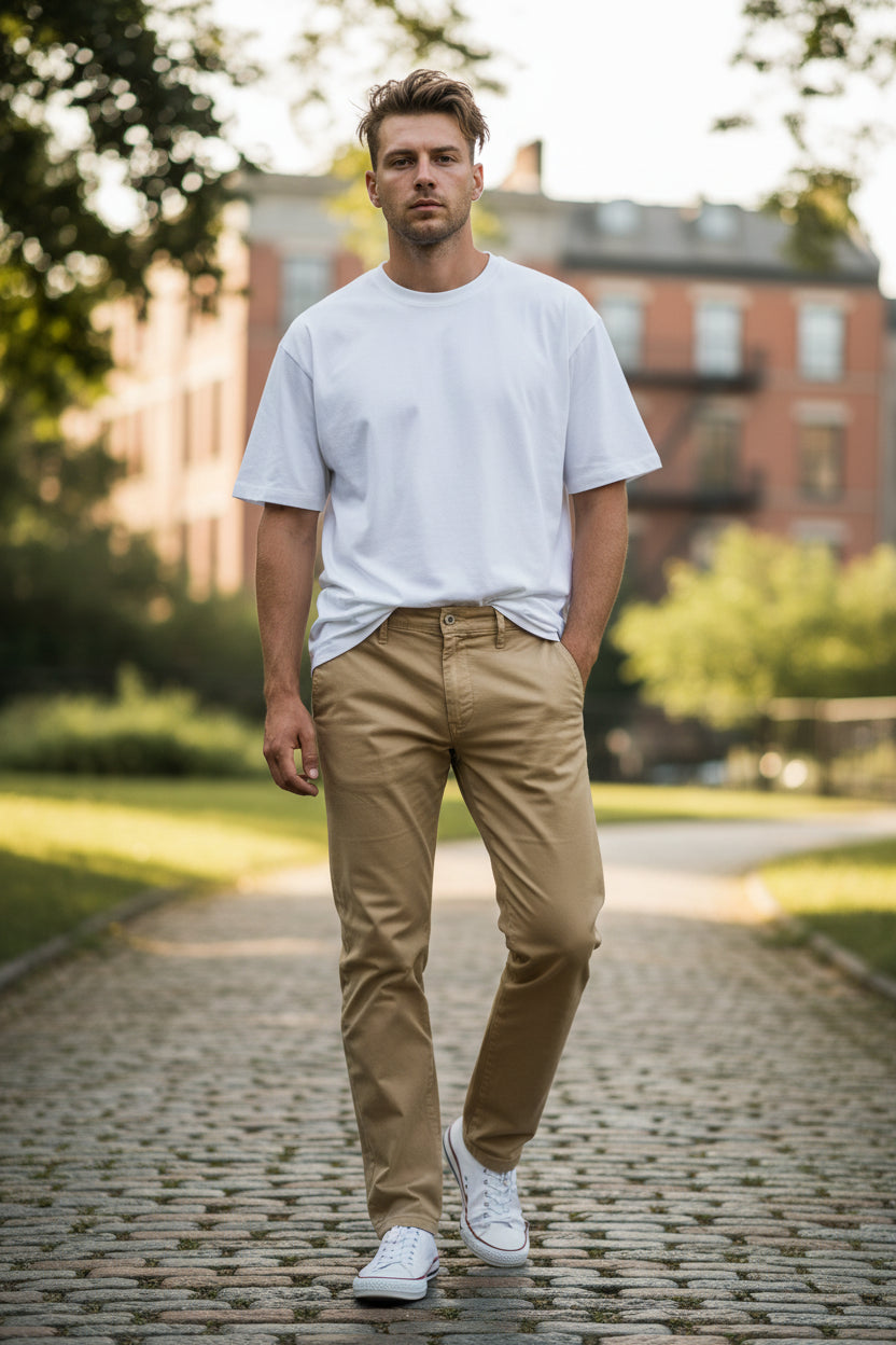 MAC MEN'S DRIVERS PANT - YELLOW OCHRE