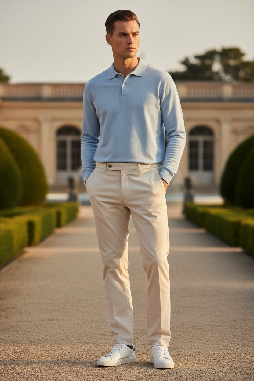 PT TORINO MEN'S SILKOCHINO TROUSER - WOOL WHITE