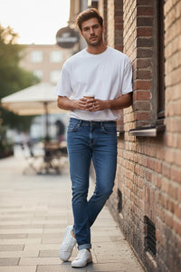 MAC MEN'S MACFLEXX DENIM JEAN - DEEP BLUE VINTAGE