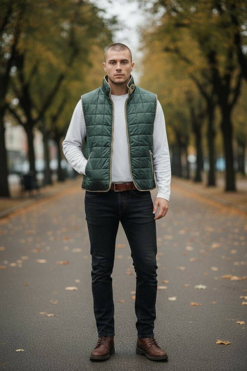 WATERVILLE THEO VEST - EMERALD
