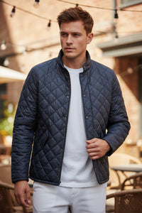 BARBOUR FLYWEIGHT CHELSEA QUILTED JACKET - NAVY