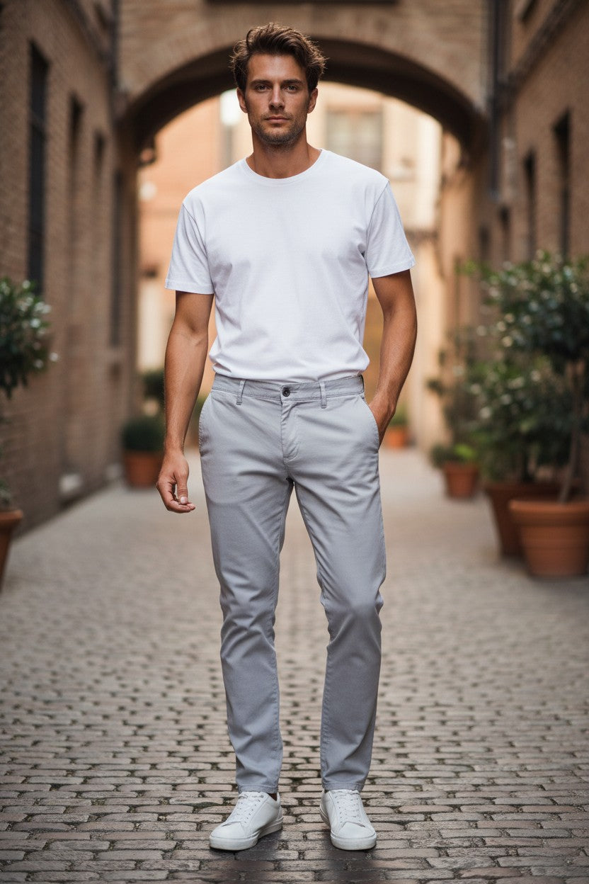 MAC MEN'S DRIVERS PANT - SILVER