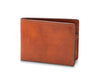 BOSCA 1911 SMALL BIFOLD WALLET IN AMBER DOLCE LEATHER