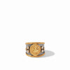 JULIE VOS COIN CREST RING - MIXED METAL