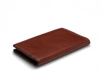 BOSCA 1911 CALLING CARD CASE WALLET IN DARK BROWN DOLCE LEATHER