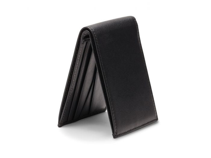 BOSCA 1911 NAPPA VITELLO SMALL BIFOLD WALLET - BLACK – Button Down SF