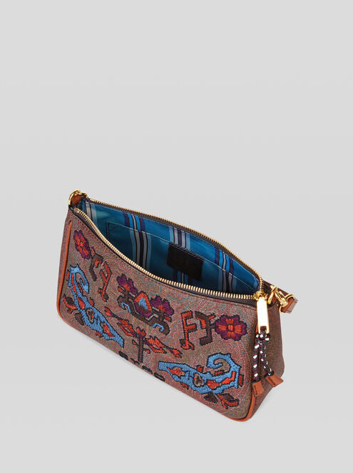 ETRO: bag in cotton coated with Paisley jacquard - Multicolor