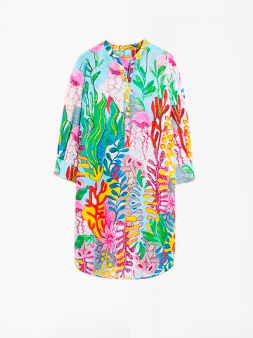 VILAGALLO DANI BELIZE PRINT DRESS - MULTICOLOR