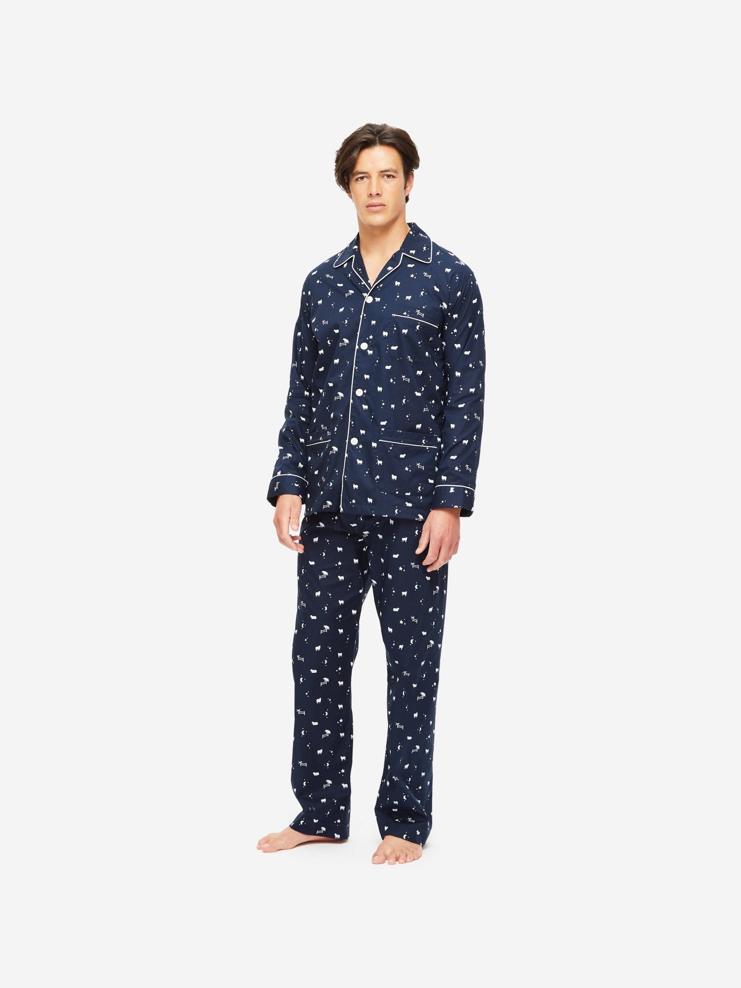 Derek rose best sale silk pajamas