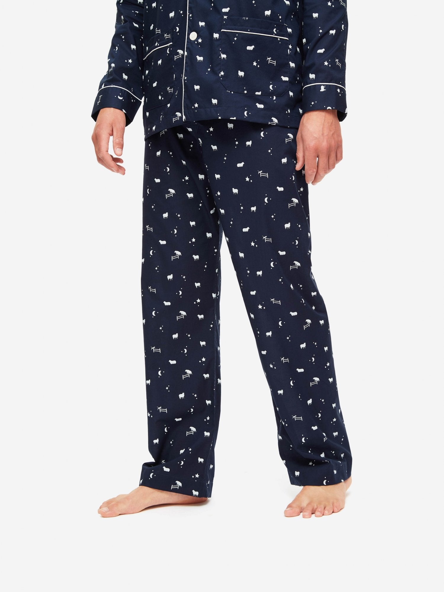 Navy blue mens cheap pajamas