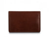 BOSCA 1911 CALLING CARD CASE WALLET IN DARK BROWN DOLCE LEATHER