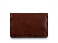 BOSCA 1911 CALLING CARD CASE WALLET IN DARK BROWN DOLCE LEATHER