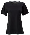 BLUE 1899 WOMEN'S PIMA COTTON T-SHIRT CREWNECK SHORTSLEEVE - BLACK