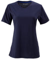 BLUE 1899 WOMEN'S PIMA COTTON T-SHIRT CREWNECK SHORTSLEEVE - NAVY