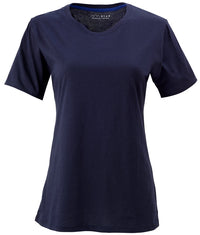BLUE 1899 WOMEN'S PIMA COTTON T-SHIRT CREWNECK SHORTSLEEVE - NAVY