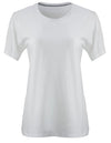 BLUE 1899 WOMEN'S PIMA COTTON T-SHIRT CREWNECK SHORTSLEEVE - WHITE