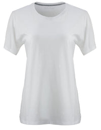 BLUE 1899 WOMEN'S PIMA COTTON T-SHIRT CREWNECK SHORTSLEEVE - WHITE