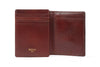 BOSCA 1911 FRONT POCKET I.D. WALLET IN DARK BROWN OLD LEATHER