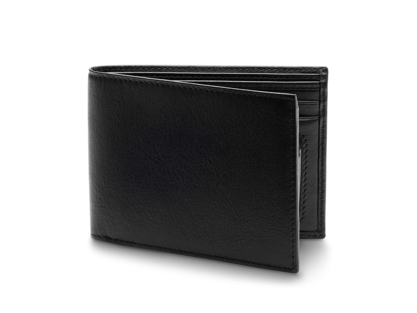 BOSCA 1911 EXECUTIVE I.D. WALLET - BLACK DOLCE LEATHER