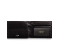 BOSCA 1911 EXECUTIVE I.D. WALLET - BLACK DOLCE LEATHER