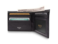 BOSCA 1911 EXECUTIVE I.D. WALLET - BLACK DOLCE LEATHER