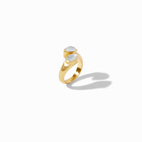 JULIE VOS AVALON WRAP RING - IRIDESCENT CLEAR CRYSTAL