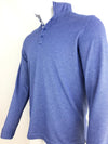 BUTTON DOWN MEN'S OXFORD PULLOVER IN BLUE WITH CONTRAST TRIM