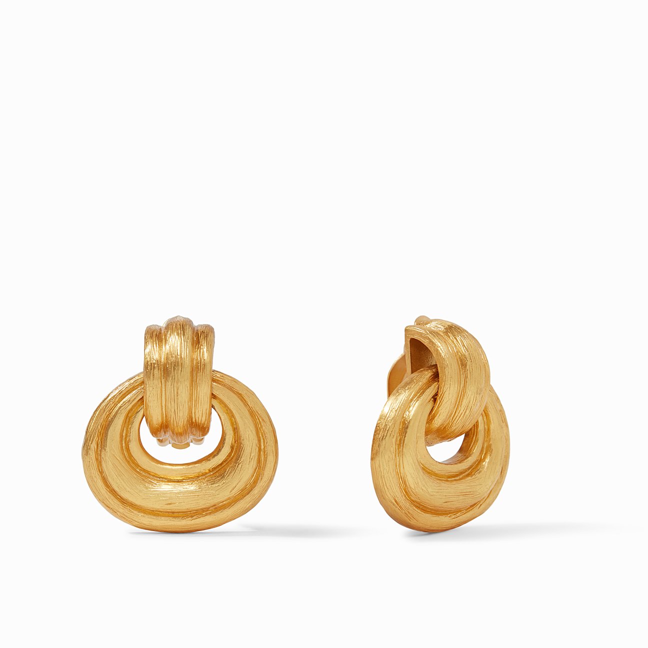 JULIE VOS BARCELONA DOORKNOCKER CLIP EARRINGS