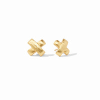JULIE VOS CATALINA X STUD EARRING - GOLD