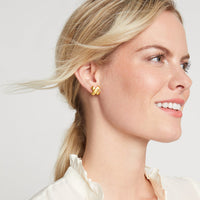 JULIE VOS CATALINA X STUD EARRING - GOLD