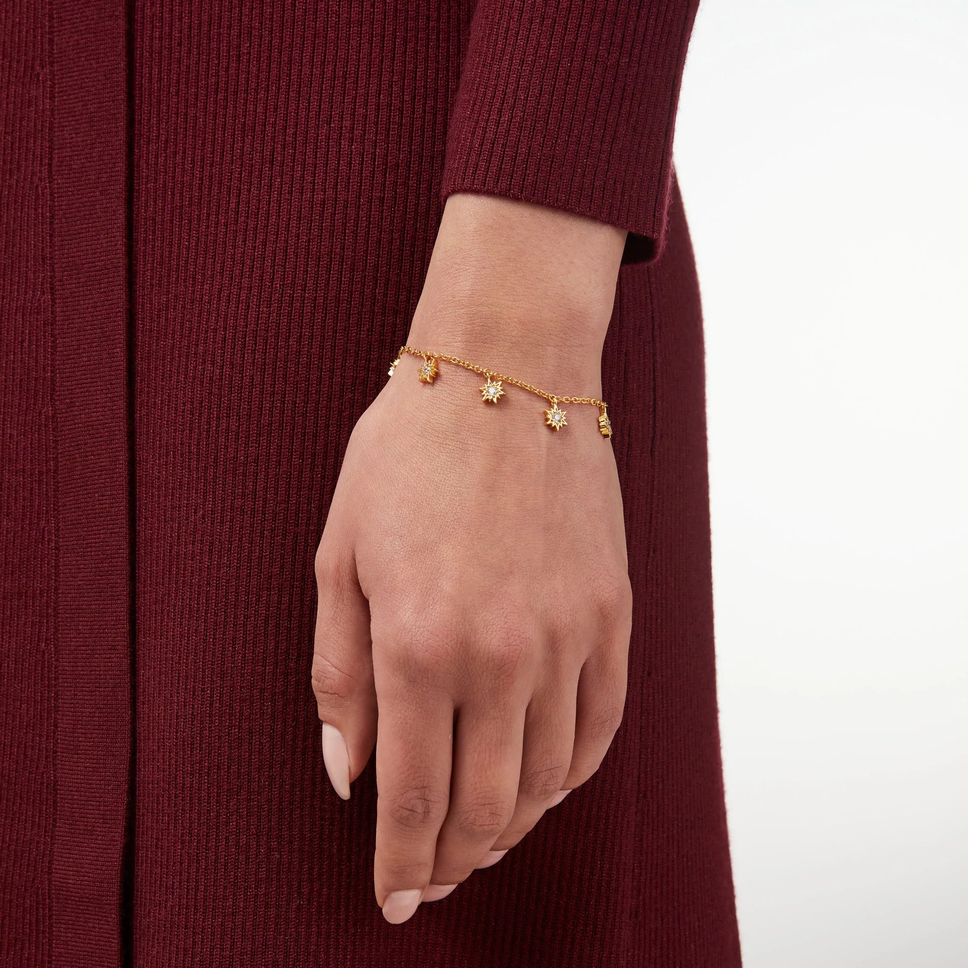 JULIE VOS CELESTE DELICATE CHARM BRACELET